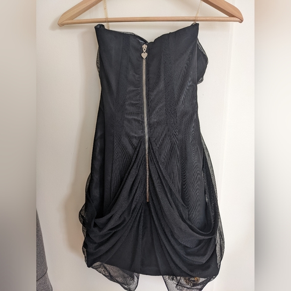 Lipsy London Black Mini Cocktail Dress (size US 2/UK 8) - Picture 2 of 4